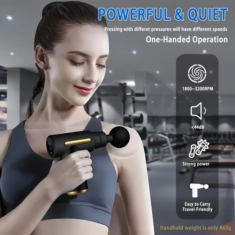 Portable Mini Massage Gun for Instant Muscle Relief.Deeptissue 3D Kneading Massager for Shoulders, Legs and Bodymuscles.Mother'S Day Gift