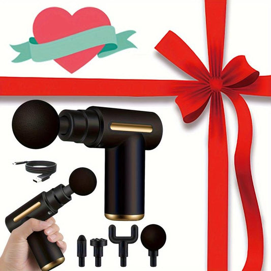 Portable Mini Massage Gun for Instant Muscle Relief.Deeptissue 3D Kneading Massager for Shoulders, Legs and Bodymuscles.Mother'S Day Gift