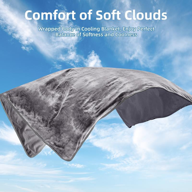 Inhand Cooling Blanket Queen Size, Summer Blankets for Hot Sleepers & Night Sweat, Thin Blanket Cold Cool Lightweight Cooling Blanket for Couch Bed, Light Blanket for Hot Sleepers,Gift for Summer,Comfy Bedding,Boyfriend Gifts,Mother'Sday Gifts