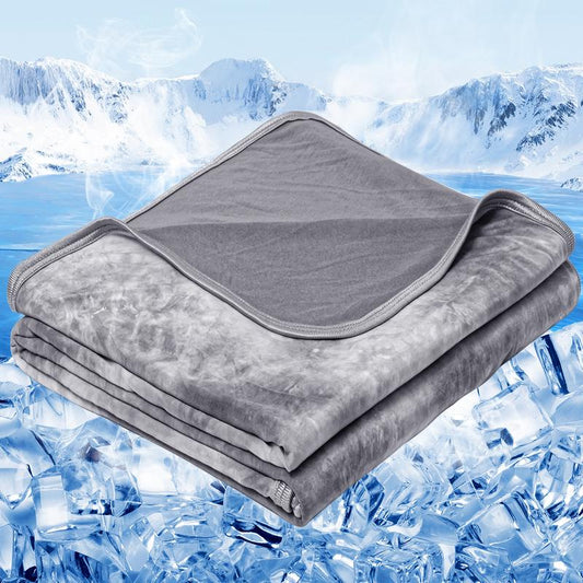 Inhand Cooling Blanket Queen Size, Summer Blankets for Hot Sleepers & Night Sweat, Thin Blanket Cold Cool Lightweight Cooling Blanket for Couch Bed, Light Blanket for Hot Sleepers,Gift for Summer,Comfy Bedding,Boyfriend Gifts,Mother'Sday Gifts