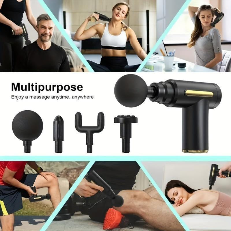 Portable Mini Massage Gun for Instant Muscle Relief.Deeptissue 3D Kneading Massager for Shoulders, Legs and Bodymuscles.Mother'S Day Gift