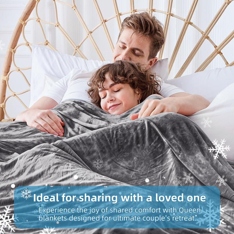 Inhand Cooling Blanket Queen Size, Summer Blankets for Hot Sleepers & Night Sweat, Thin Blanket Cold Cool Lightweight Cooling Blanket for Couch Bed, Light Blanket for Hot Sleepers,Gift for Summer,Comfy Bedding,Boyfriend Gifts,Mother'Sday Gifts