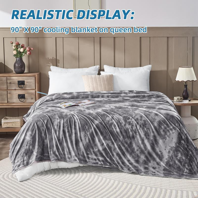 Inhand Cooling Blanket Queen Size, Summer Blankets for Hot Sleepers & Night Sweat, Thin Blanket Cold Cool Lightweight Cooling Blanket for Couch Bed, Light Blanket for Hot Sleepers,Gift for Summer,Comfy Bedding,Boyfriend Gifts,Mother'Sday Gifts