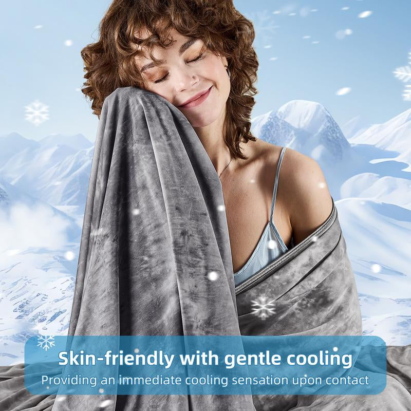 Inhand Cooling Blanket Queen Size, Summer Blankets for Hot Sleepers & Night Sweat, Thin Blanket Cold Cool Lightweight Cooling Blanket for Couch Bed, Light Blanket for Hot Sleepers,Gift for Summer,Comfy Bedding,Boyfriend Gifts,Mother'Sday Gifts