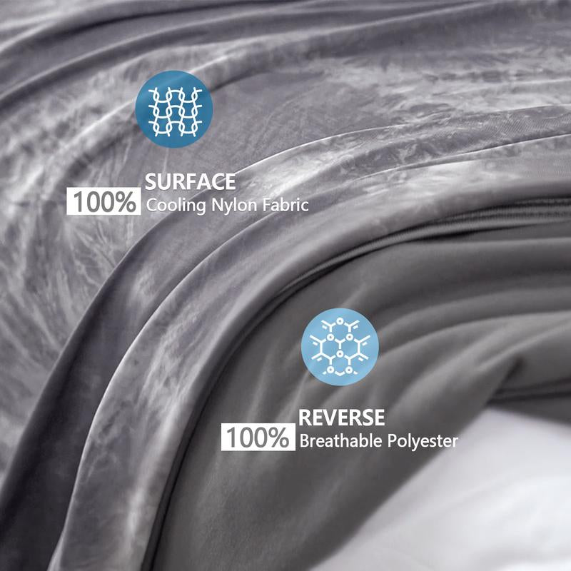 Inhand Cooling Blanket Queen Size, Summer Blankets for Hot Sleepers & Night Sweat, Thin Blanket Cold Cool Lightweight Cooling Blanket for Couch Bed, Light Blanket for Hot Sleepers,Gift for Summer,Comfy Bedding,Boyfriend Gifts,Mother'Sday Gifts
